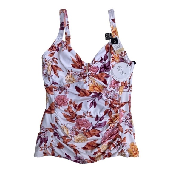 Azura Australia Other - NWT Azura Australia Minimizer F Cup Singlet Floral Tankini Swimsuit